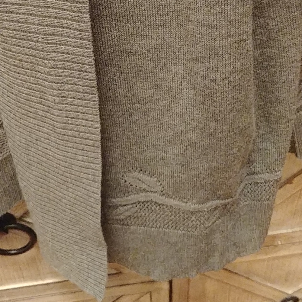 Esperanza gray quarter sleeve cover up sweater - Picture 3 of 7